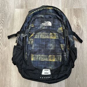 The North Face Yavapai Backpack Plaid School Laptop Hiking Outdoor Travel Bag